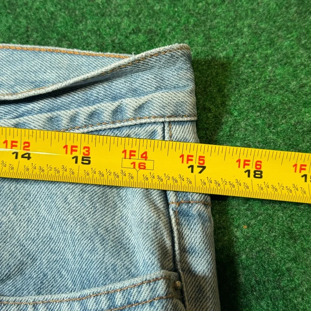 Y2k Guess Denim Light Wash Straight Leg Regular Fit Mens 34x34 Jeans